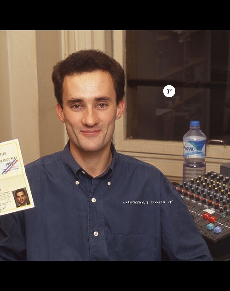 Photo que Gilles Bouleau a posté en 2018 sur son compte Instagram, en souvenir de ses débuts à la télévision en 1991