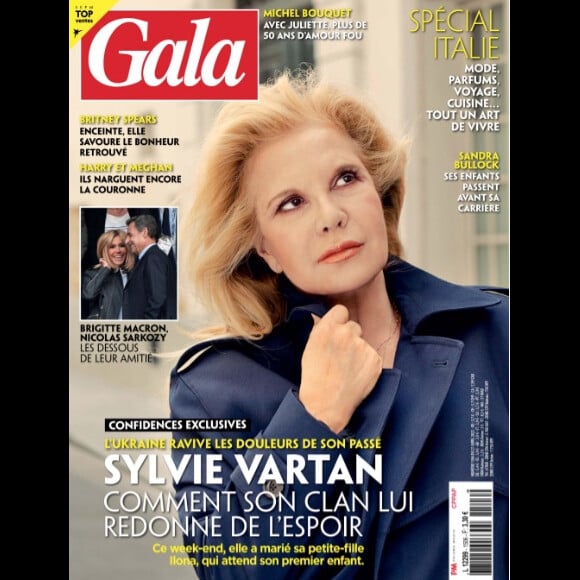 Retrouvez l'interview de Sylvie Vartan dans le magazine Gala, n°1506 du 21 avril 2022.