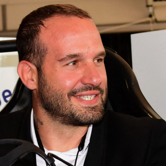 Frédéric Michalak - Découverte de l'attraction Sébastien Loeb Racing Xperience pendant le festival Sport Unlimitech à Lyon le 19 septembre 2019. © Romain Doucelin / Bestimage
