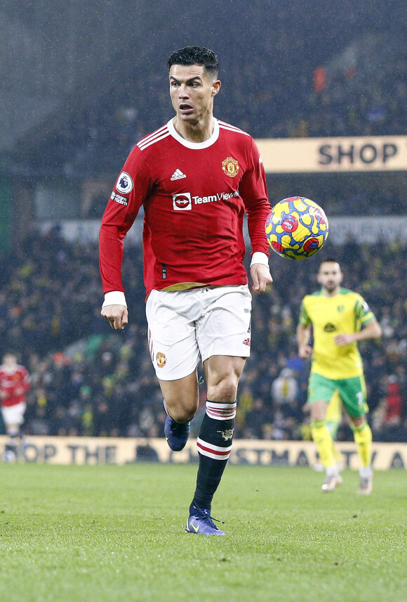 Cristiano Ronaldo lors du match de Premier League "Norwich City - Manchester United (0-1)" à Norfolk. © Cover Images via ZumaPress/Bestimage