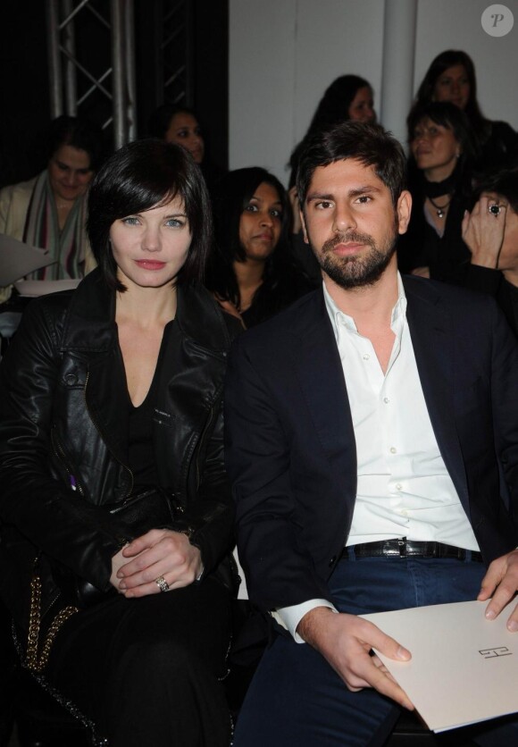 Delphine Chanéac au défilé Georges Hobeika, à Paris, le 25 janvier 2010
