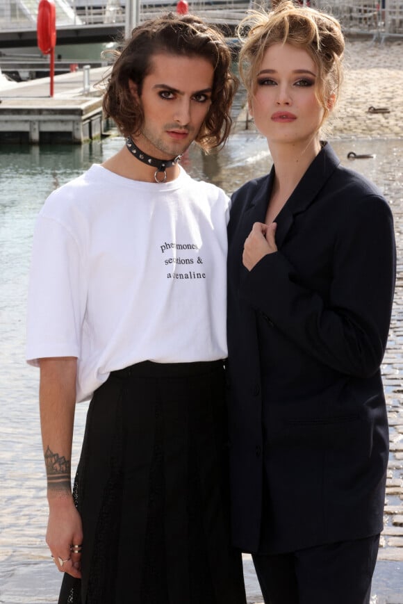 Nicolas Anselmo et Catherine Davydzenka de "Ici tout commence" - Festival de la Fiction de La Rochelle. Le 18 septembre 2021 © Jean-Marc Lhomer / Bestimage