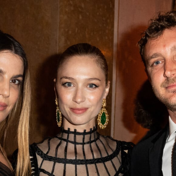 Bianca Brandolini d'Adda;Beatrice Casiraghi;Pierre Casiraghi - Les célébrités à la soirée de gala "Dior et Venetian Heritage" à l'opéra La Fenice à Venise, dans le cadre de l'ouverture de la 59 ème Biennale d'art contemporain, le 23 avril 2022.  59Th Biennale Of Venice - Dior & Venetian Heritage Opera Ball in Venice. April 23rd, 2022. 