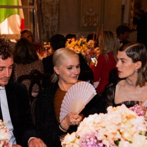 Pierre Casiraghi;Maria Grazia Chiuri;Rosmund Pike - Les célébrités à la soirée de gala "Dior et Venetian Heritage" à l'opéra La Fenice à Venise, dans le cadre de l'ouverture de la 59 ème Biennale d'art contemporain, le 23 avril 2022.  59Th Biennale Of Venice - Dior & Venetian Heritage Opera Ball in Venice. April 23rd, 2022. 