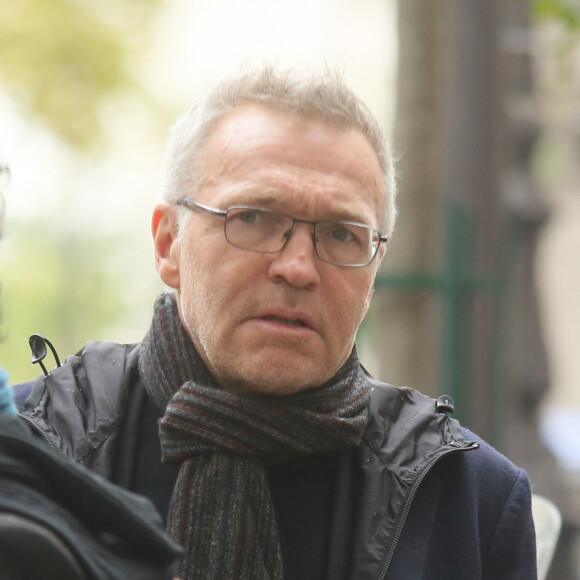 Laurent Ruquier - Sorties de la cérémonie en hommage à Paul Wermus au Cinéma Mac Mahon à Paris le 21 septembre 2017.