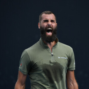 Benoît Paire face à Thiago Montero lors de l'Open d'Australie, le 18 janvier 2022.