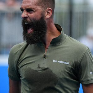 Benoît Paire face à Thiago Montero lors de l'Open d'Australie, le 18 janvier 2022.