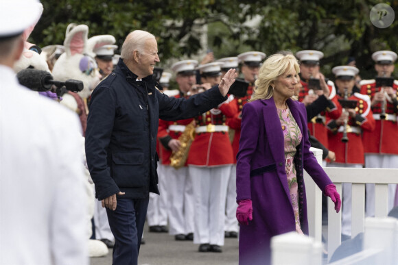 Joe Biden et sa femme Jill Biden - Le président des États-Unis Joe Biden et la première dame Jill Biden, participent à la fête de Pâques de la Maison Blanche à Washington le 18 avril 2022.