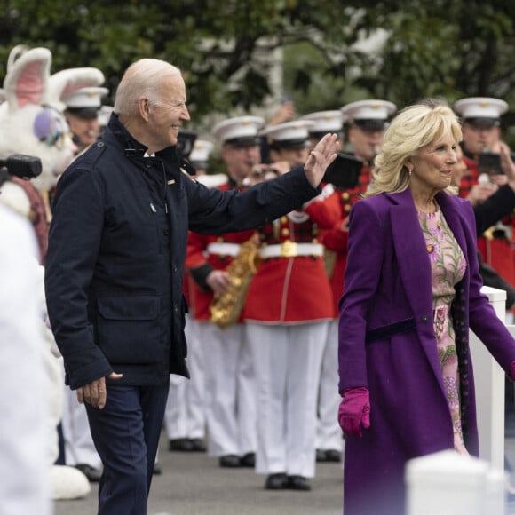 Joe Biden et sa femme Jill Biden - Le président des États-Unis Joe Biden et la première dame Jill Biden, participent à la fête de Pâques de la Maison Blanche à Washington le 18 avril 2022.