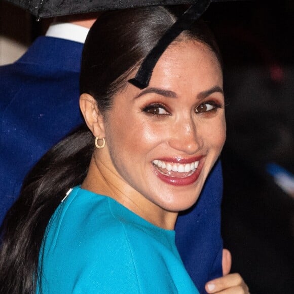 Le prince Harry, duc de Sussex, et Meghan Markle, duchesse de Sussex arrivent à la cérémonie des Endeavour Fund Awards au Mansion House à Londres, Royaume Uni, le 5 mars 2020.