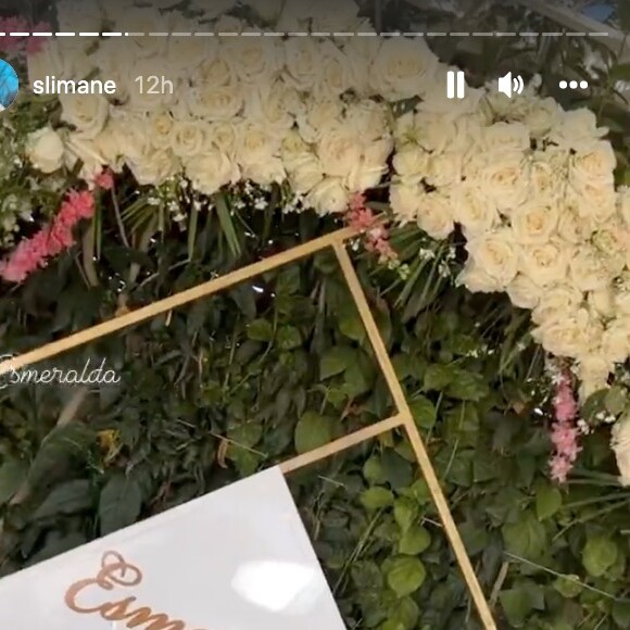 Le baptême de la fille de Slimane, Esmeralda, le 27 avril 2022 à Marrakech