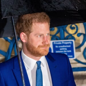 Le prince Harry, duc de Sussex, et Meghan Markle, duchesse de Sussex arrivent à la cérémonie des Endeavour Fund Awards au Mansion House à Londres, Royaume Uni, le 5 mars 2020. 