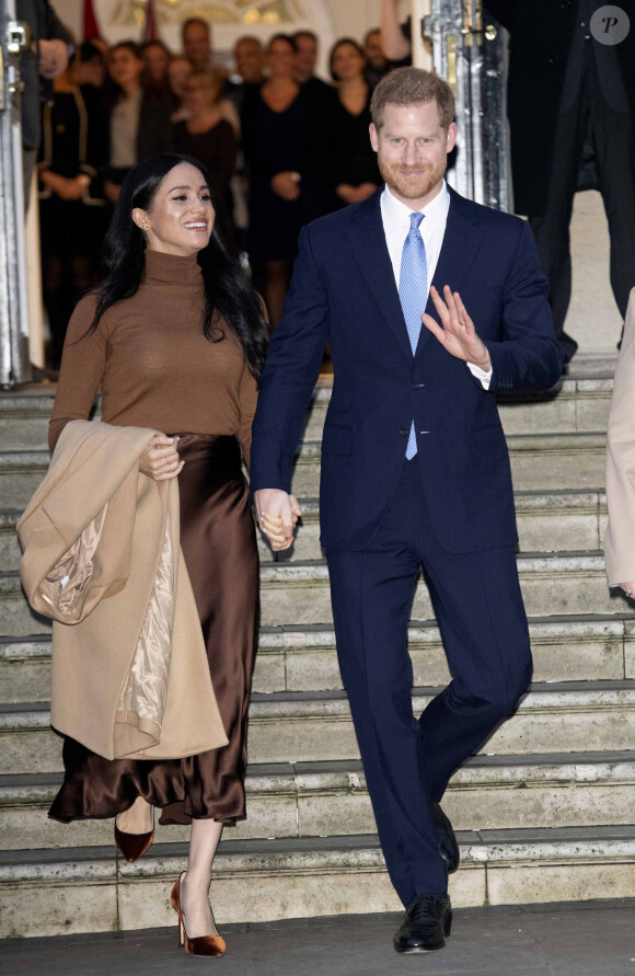 Meghan Markle, duchesse de Sussex, et le prince Harry, duc de Sussex, ont honoré leur premier engagement de l'année, en se rendant à la Canada House à Londres. Le 7 janvier 2020 