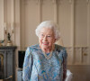 La reine Elisabeth II d'Angleterre au château de Windsor, le 28 avril 2022. 