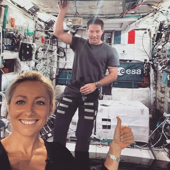 Anne-Sophie Lapix et Thomas Pesquet sur Instagram. Le 20 mai 2021.