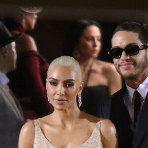 KIm Kardashian et Pete Davidson - Les célébrités arrivent à la soirée du "MET Gala 2022" à New York, le 2 mai 2022.