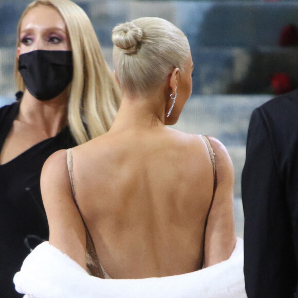 Kim Kardashian - Les célébrités arrivent à la soirée du "MET Gala 2022" à New York, le 2 mai 2022.