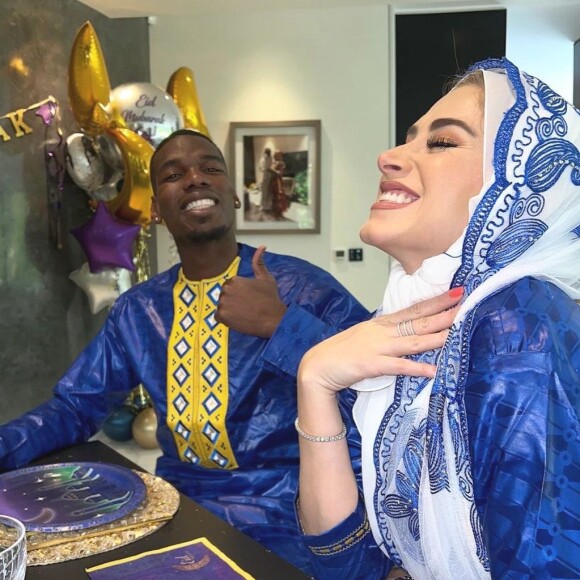 Paul Pogba et sa femme Zulay fêtent l'Eid.