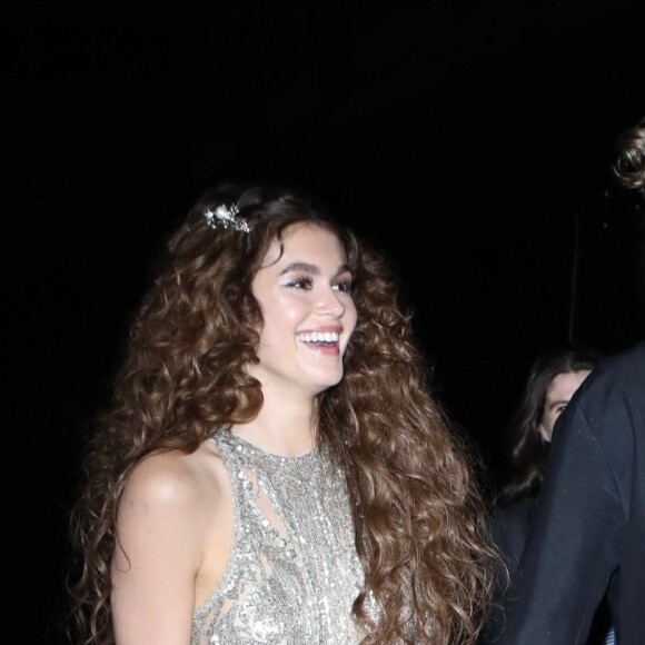 Kaia Gerber, Austin Butler - Les célébrités quittent leurs hôtels pour se rendre à la soirée du "MET Gala 2022" à New York, le 2 mai 2022. 