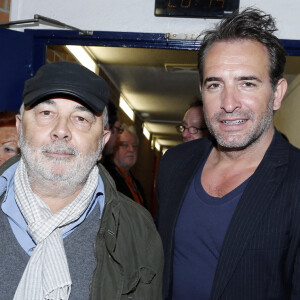 Exclusif - Saida Jawad, Gerard Jugnot, Jean Dujardin et Antoine Dulery - People au concert de Johnny Hallyday au POPB de Bercy à Paris - Jour 2. Le 15 juin 2013