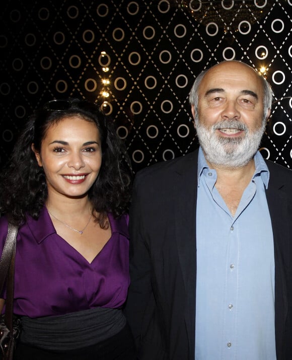 Saida Jawad et Gérard Jugnot à la soirée Tod's à l'ambassade d'Italie, à Paris