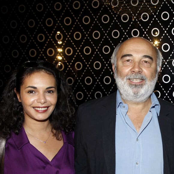 Saida Jawad et Gérard Jugnot à la soirée Tod's à l'ambassade d'Italie, à Paris