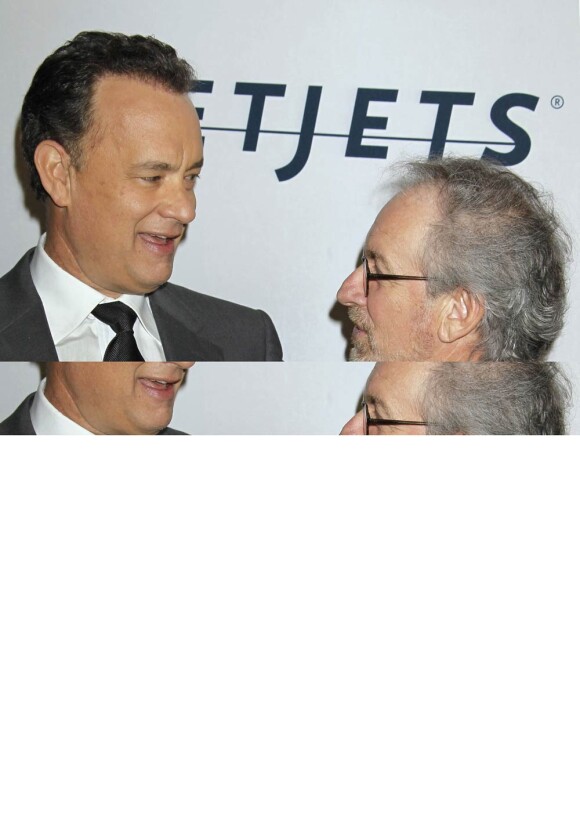 Steven Spielberg et Tom Hanks lors de la 15ème soirée annuelle des Saks Fifth Avenue's Unforgettable Evening, à Beverly Hills le 27 janvier 2010