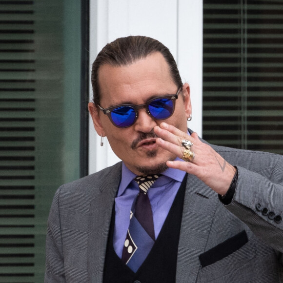 Johnny Depp et Amber Heard arrivent au tribunal de Fairfax en Virginie le 4 mai 2022.