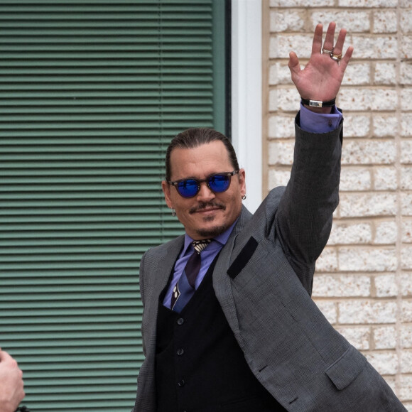 Johnny Depp et Amber Heard arrivent au tribunal de Fairfax en Virginie le 4 mai 2022.
