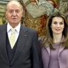 Letizia d'Espagne à Madrid avec le roi Juan Carlos a reçu le roi Abdullah II de Jordanie. Le 27 janvier 2010.