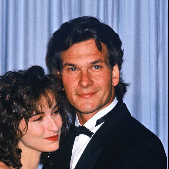 Patrick Swayze et Jennifer Grey aux Oscars en avril 1988