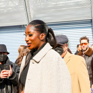 Exclusif - Aya Nakamura - Sorties du défilé Balenciaga Automne/Hiver 2022/2023 lors de la Fashion Week de Paris au Bourget à Paris, France, le 6 mars 2022. © Da Silva-Perusseau/Bestimage 