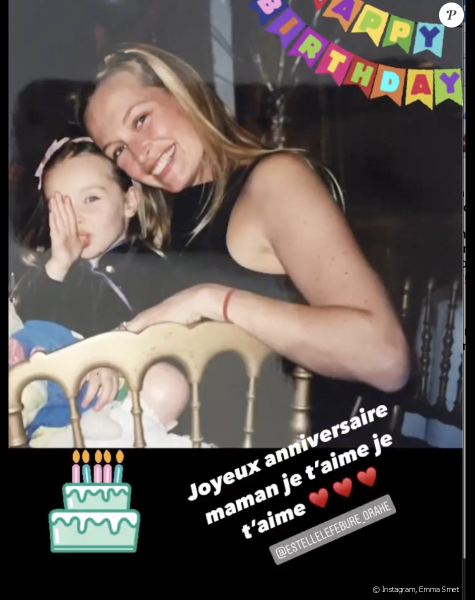 Estelle Lefébure et sa fille Emma Smet, Instagram