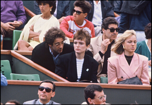 Archives : Vincent Lindon et Claude Chirac à Roland-Garros.