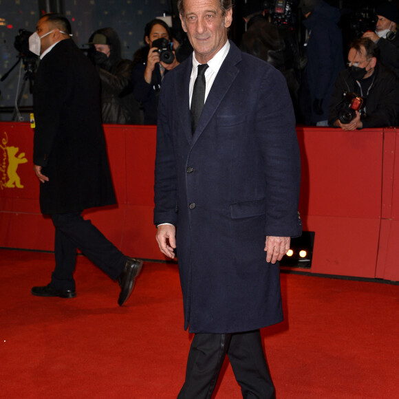 Vincent Lindon - Red Carpet de la première du film "Avec amour et acharnement" lors de la 72ème édition du festival international du film de Berlin le 12 février 2022. 