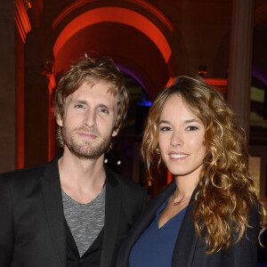 Philippe Lacheau et sa compagne Elodie Fontan - La 23ème cérémonie des Trophées du Film Français au palais Brongniart à Paris, le 2 février 2016. © Guirec Coadic/Bestimage 