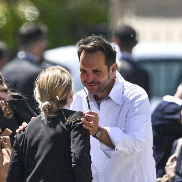 Le chef pâtissier Christophe Michalak - Obsèques d'Antoine Alléno (fils du chef cuisinier français, trois étoiles au Guide Michelin Yannick Alléno) en la collégiale Notre-Dame de Poissy, France, le 13 mai 2022. © Jean-Baptiste Autissier/Panoramic/Bestimage 