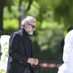 Le chef Alain Ducasse - Obsèques d'Antoine Alléno (fils du chef cuisinier français, trois étoiles au Guide Michelin Yannick Alléno) en la collégiale Notre-Dame de Poissy, France, le 13 mai 2022. © Jean-Baptiste Autissier/Panoramic/Bestimage 