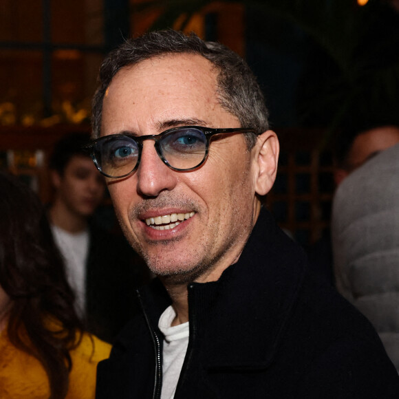 Exclusif - Gad Elmaleh - After de l'avant-première du film "Maison de retraite" à Paris le 10 février 2022. © Rubens Hazon/Bestimage 