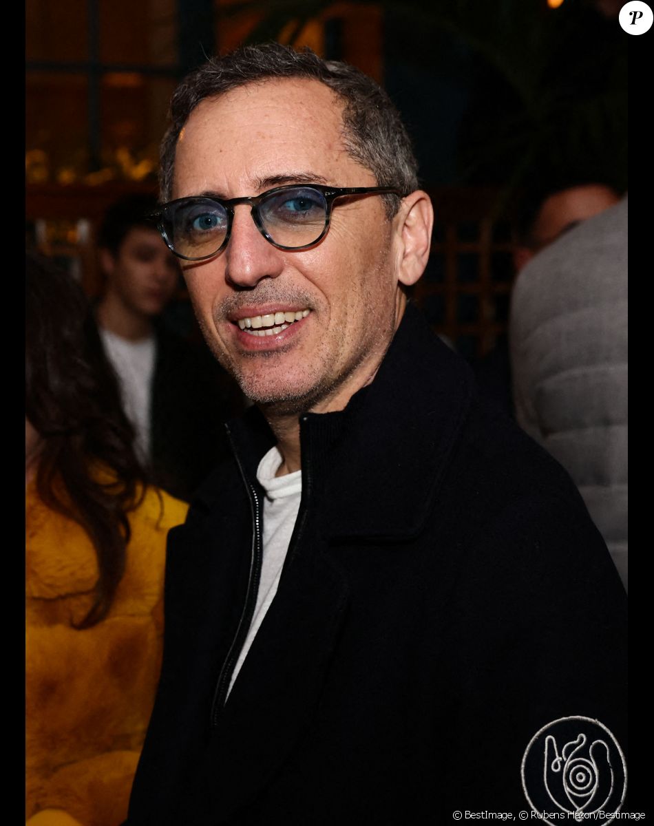 Exclusif - Gad Elmaleh - After de l'avant-première du film "Maison de retraite" à Paris le 10 février 2022. © Rubens Hazon/Bestimage