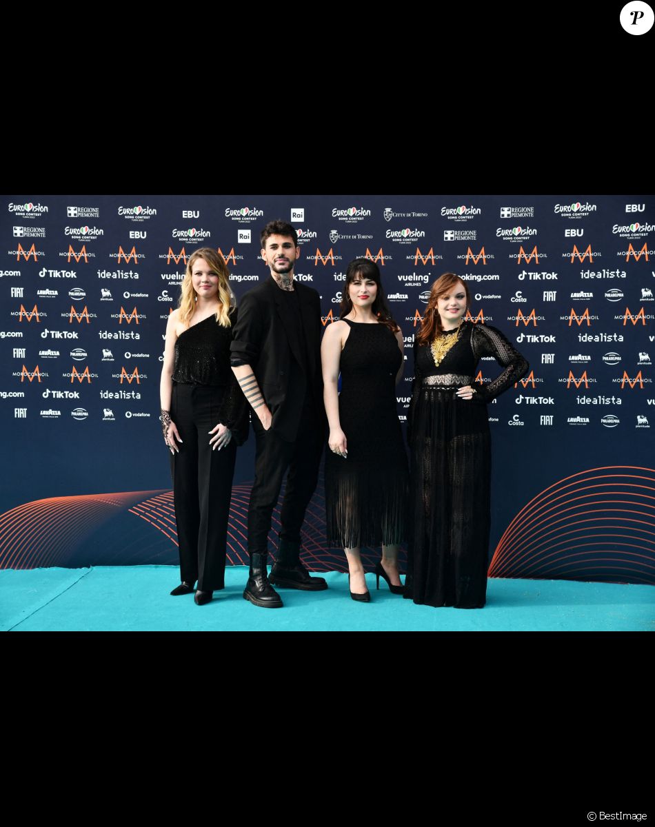 France : Alvan & Ahez au photocall de "l'Eurovision 2022" à Turin, le 8 mai 2022.