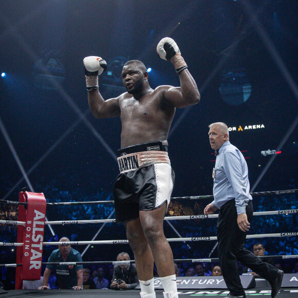 Combat de boxe opposant le français Tony Yoka au congolais Martin Bakula à l'AccorHotels Arena à Paris, France, le 14 mai 2022. Tony Yoka a été battu aux points. © Aurelien Morissard/Panoramic/Bestimage 