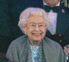 Le reine Elisabeth II d'Angleterre assiste au spectacle de son jubilé "The Queen's platinum jubilee celebration lors du Windsor Horse Show à Windsor