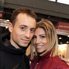 Hugo Clément et sa compagne Alexandra Rosenfeld (Miss France) - Salon du livre de Paris . © Cédric Perrin/Bestimage
