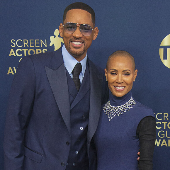 Will Smith et Jada Pinkett Smith - 28ème cérémonie annuelle des "Screen Actors Guild Awards" ("SAG Awards") à Santa Monica le 27 février 2022. 
