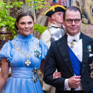 Princesse Victoria de Suède, Prince Daniel - Dîner d'Etat au palais royal de Stockholm, en l'honneur du président finlandais