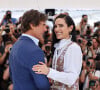 Tom Cruise et Jennifer Connelly au photocall de "Top Gun: Maverick " lors du 75ème Festival International du Film de Cannes. © Dominique Jacovides / Bestimage 