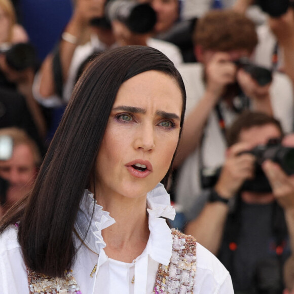 Jennifer Connelly au photocall de "Top Gun: Maverick " lors du 75ème Festival International du Film de Cannes, le 18 mai 2022. © Dominique Jacovides / Bestimage 