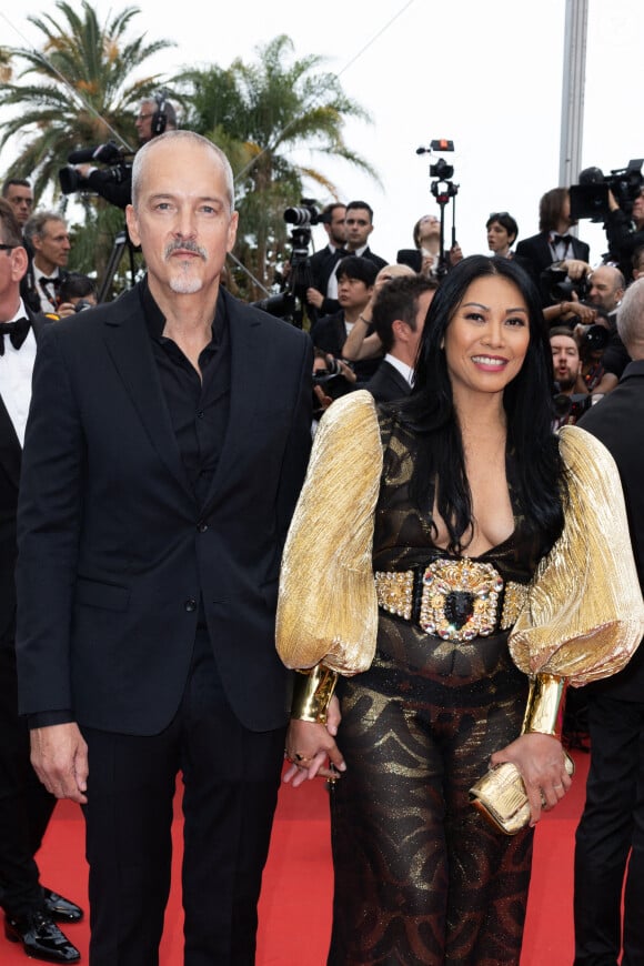 Christian Kretschmar et Anggun - Montée des marches du film " Top Gun : Maverick " lors du 75ème Festival International du Film de Cannes. © Olivier Borde / Bestimage 