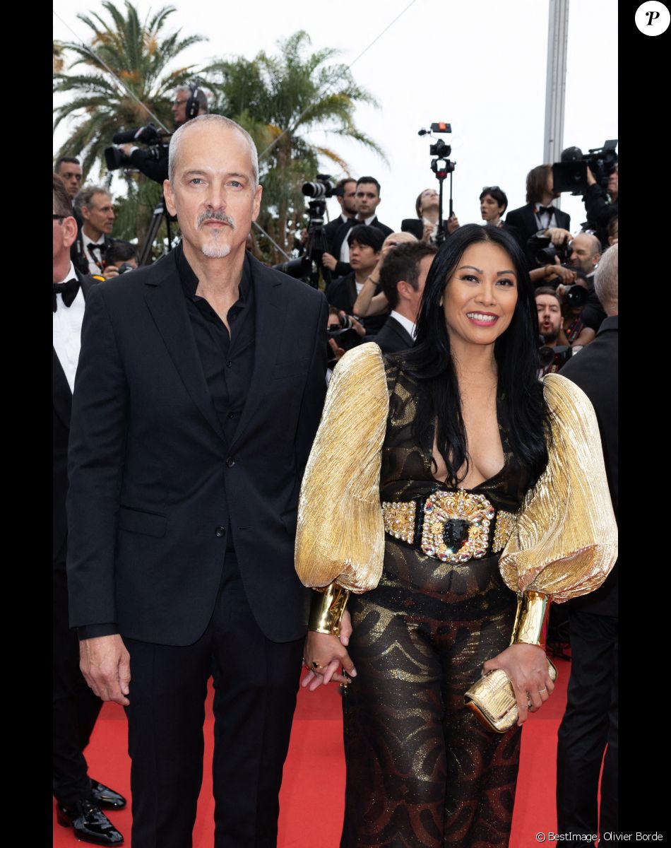 Christian Kretschmar et Anggun - Montée des marches du film " Top Gun : Maverick " lors du 75ème Festival International du Film de Cannes. © Olivier Borde / Bestimage